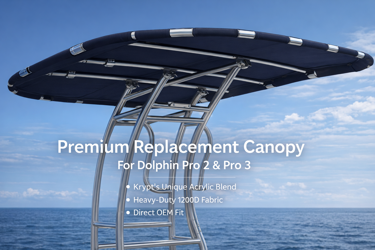 Krypt 1200D Replacement Canopy for Dolphin Pro 2 & Pro 3 T‑Tops ...