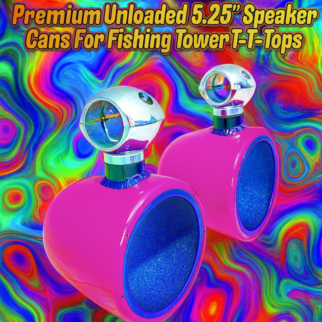 Premium Unloaded 5.25" Speaker Cans For Fishing Tower T-Tops