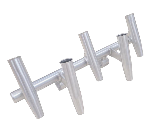 Krypt 5 Rod Rocket Launcher - Boat T Top – Clamp‑On 6061‑T6 Anodized Aluminum – Fits 1"–2" Tubing – Anodized, Black, White – Krypt T‑Tops