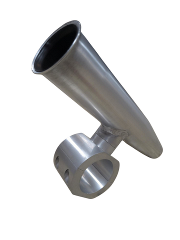 Single T‑Top Rod Holder – Clamp‑On 6061‑T6 Anodized Aluminum – Fits 1"–2.5" Tubing – Anodized, Black, White – Krypt T‑Tops