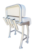 Krypt Pro X29R Leaning Post | Functional Helm Seating with Rod Holders(Anodized, Black, White)