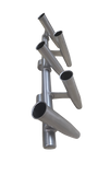 Krypt 5 Rod Rocket Launcher - Boat T Top – Clamp‑On 6061‑T6 Anodized Aluminum – Fits 1"–2" Tubing – Anodized, Black, White – Krypt T‑Tops