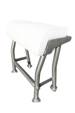 Krypt Pro X29B Leaning Post – 29" Aluminum Base Model Boat Seat (Anodized, Black, White)