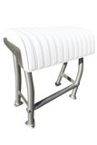 Krypt Pro X29B Leaning Post – 29" Aluminum Base Model Boat Seat (Anodized, Black, White)
