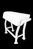 Krypt Pro X29B Leaning Post – 29" Aluminum Base Model Boat Seat (Anodized, Black, White)